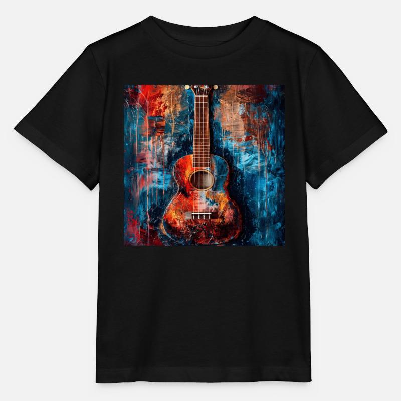 Ukulele - Stanley/Stella Kinder T-Shirt MINI CREATOR  - Schwarz