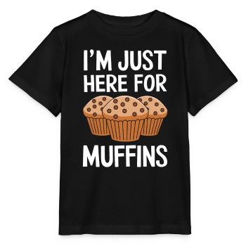 Muffin Spruch Muffins Lustiges Muffins Geschenk - Stanley/Stella Kinder T-Shirt MINI CREATOR  - Schwarz - Vorne - Mikhail (115cm)