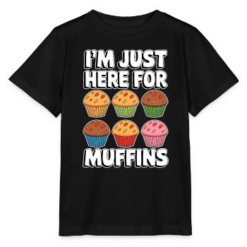 Muffin Spruch Muffins Lustiges Muffins Geschenk - Stanley/Stella Kinder T-Shirt MINI CREATOR  - Schwarz - Vorne - Mikhail (115cm)