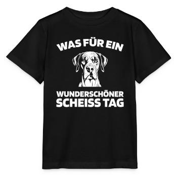 Great Dane, please keep your mouth shut - Stanley/Stella MINI CREATOR Kids’ T-Shirt - black - Front - Mikhail (115cm)