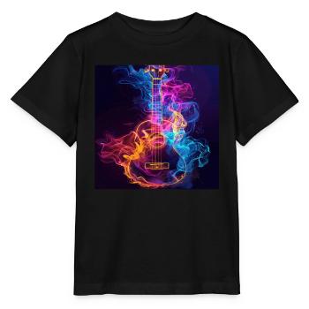 Ukulélé - T-shirt bio MINI CREATOR Stanley/Stella Enfant - noir - Devant - Mikhail (115cm)