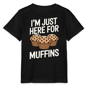 Muffin Spruch Muffins Lustiges Muffins Geschenk - Stanley/Stella Kinder T-Shirt MINI CREATOR  - Schwarz - Vorne - Mikhail (115cm)