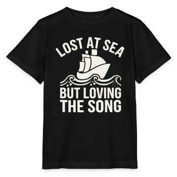Sailors Sea Shanty Singing Ship Adventures - Stanley/Stella MINI CREATOR Kids’ T-Shirt - black - Front - Mikhail (115cm)