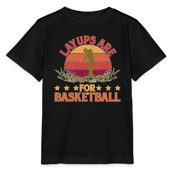 Layups Are For Basketball 5 - Stanley/Stella Kinder T-Shirt MINI CREATOR  - Schwarz - Vorne - Mikhail (115cm)