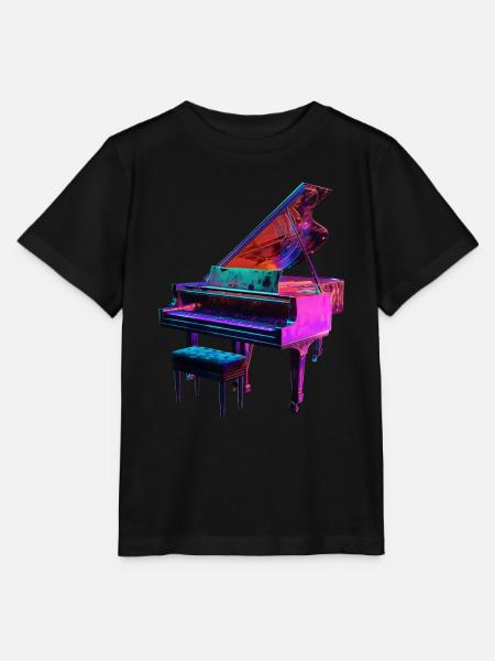 Klavier - Stanley/Stella Kinder T-Shirt MINI CREATOR - Schwarz
