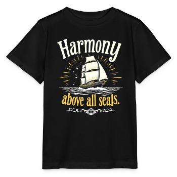 Sailors Sea Shanty Singing Ship Adventures - Stanley/Stella MINI CREATOR Kids’ T-Shirt - black - Front - Mikhail (115cm)