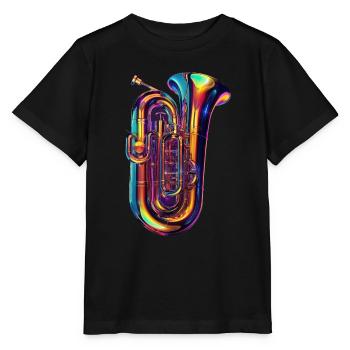 Tuba - T-shirt bio MINI CREATOR Stanley/Stella Enfant - noir - Devant - Mikhail (115cm)