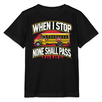 Wenn ich anhalte, wird niemand vorbeikommen - Stanley/Stella Kinder T-Shirt MINI CREATOR  - Schwarz - Vorne - Mikhail (115cm)