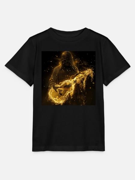 Ukulele - Stanley/Stella Kinder T-Shirt MINI CREATOR - Schwarz