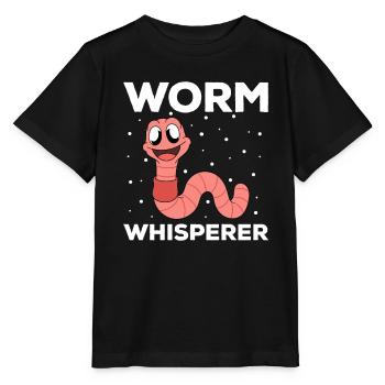 Mignon ver drôle vers de terre vers de terre - T-shirt bio MINI CREATOR Stanley/Stella Enfant - noir - Devant - Mikhail (115cm)