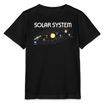 Planeten Wissenschaft Physik Universum Sonne - Stanley/Stella Kinder T-Shirt MINI CREATOR  - Schwarz - Vorne - Mikhail (115cm)