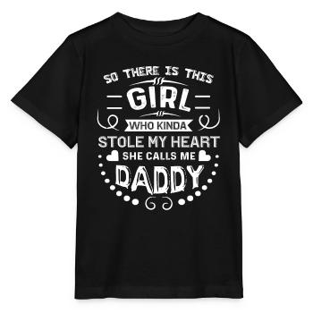 Daughter And Daddy - Stanley/Stella MINI CREATOR Kids’ T-Shirt - black - Front - Mikhail (115cm)