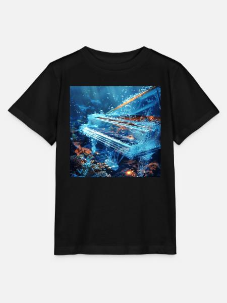 Klavier - Stanley/Stella Kinder T-Shirt MINI CREATOR - Schwarz