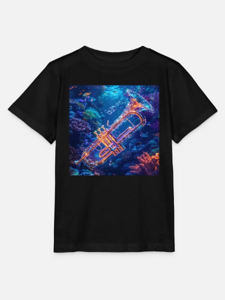 Trompete - Stanley/Stella Kinder T-Shirt MINI CREATOR  - Schwarz