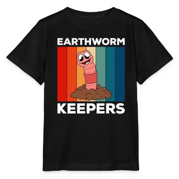 Mignon ver drôle vers de terre vers de terre - T-shirt bio MINI CREATOR Stanley/Stella Enfant - noir - Devant - Mikhail (115cm)