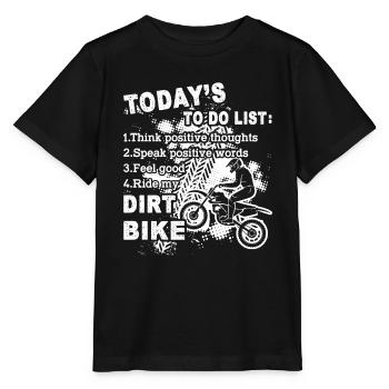 Dirt Bike Ride My Dirt Bike - Stanley/Stella MINI CREATOR Kids’ T-Shirt - black - Front - Mikhail (115cm)