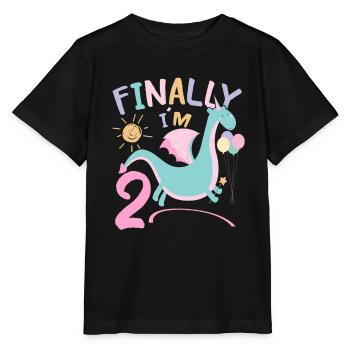 2ème anniversaire Fille Dracon 2 ans Cadeaux - T-shirt bio MINI CREATOR Stanley/Stella Enfant - noir - Devant - Mikhail (115cm)