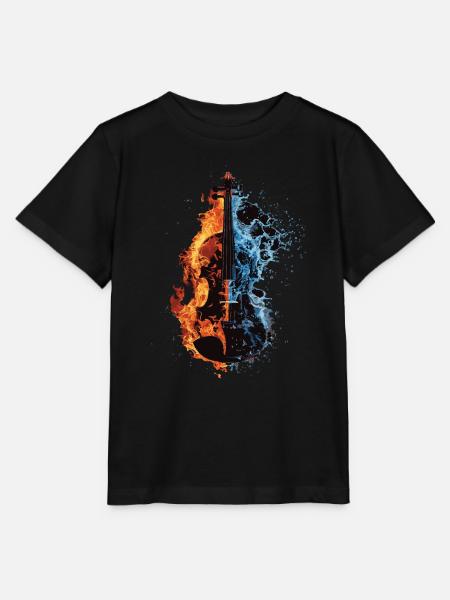 Violine - Stanley/Stella Kinder T-Shirt MINI CREATOR - Schwarz