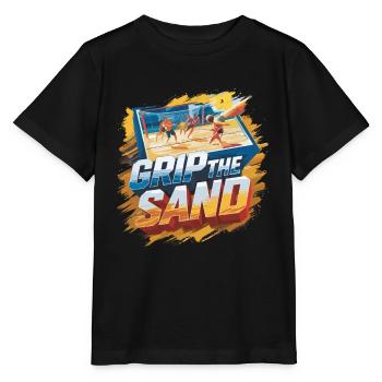 Beachvolleyball The Sand - Stanley/Stella Kinder T-Shirt MINI CREATOR  - Schwarz - Vorne - Mikhail (115cm)