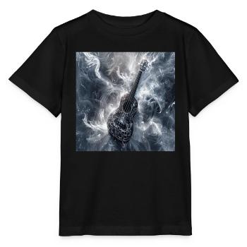 Ukulele - Stanley/Stella Kinder T-Shirt MINI CREATOR  - Schwarz - Vorne - Mikhail (115cm)