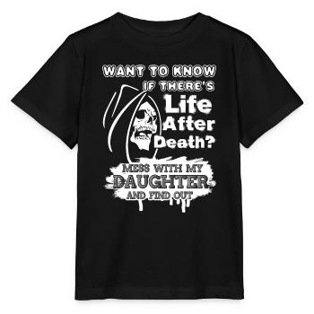 Don't Mess With My Daughter - Stanley/Stella MINI CREATOR Kids’ T-Shirt - black - Front - Mikhail (115cm)