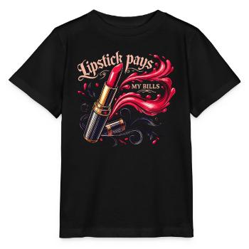 Lippenstift bezahlt meine Rechnungen - Stanley/Stella Kinder T-Shirt MINI CREATOR  - Schwarz - Vorne - Mikhail (115cm)