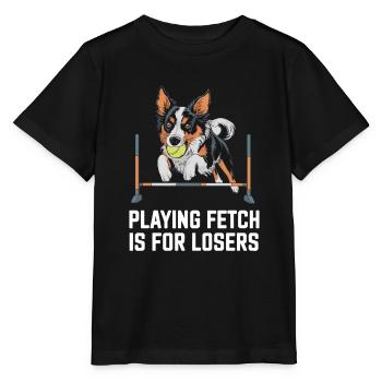 Flyball Sports canins - T-shirt bio MINI CREATOR Stanley/Stella Enfant - noir - Devant - Mikhail (115cm)