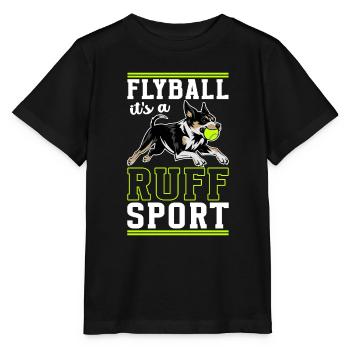 Flyball Sports canins - T-shirt bio MINI CREATOR Stanley/Stella Enfant - noir - Devant - Mikhail (115cm)