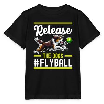 Flyball Sports canins - T-shirt bio MINI CREATOR Stanley/Stella Enfant - noir - Devant - Mikhail (115cm)