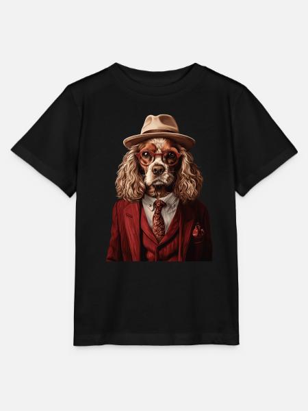 Cocker Spaniel - Stanley/Stella Kinder T-Shirt MINI CREATOR  - Schwarz