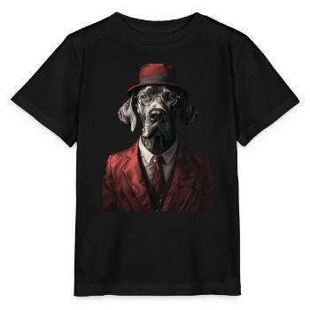 Deutsche Dogge - Stanley/Stella Kinder T-Shirt MINI CREATOR  - Schwarz - Vorne - Mikhail (115cm)
