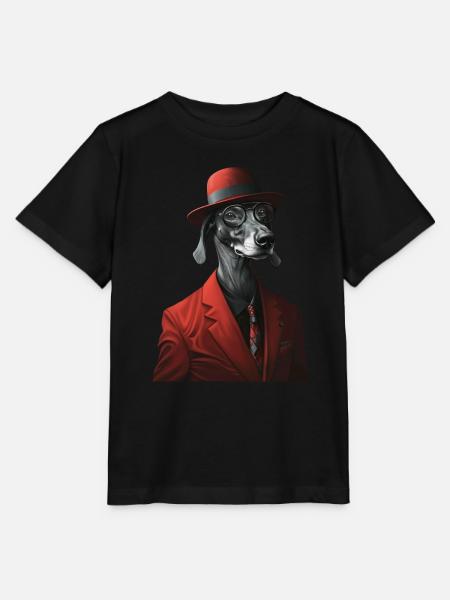 Windhund - Stanley/Stella Kinder T-Shirt MINI CREATOR  - Schwarz