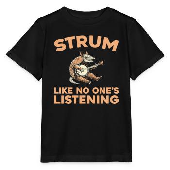 Banjo - Stanley/Stella Kinder T-Shirt MINI CREATOR  - Schwarz - Vorne - Mikhail (115cm)