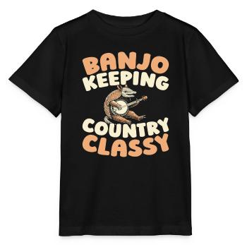 Banjo - T-shirt bio MINI CREATOR Stanley/Stella Enfant - noir - Devant - Mikhail (115cm)