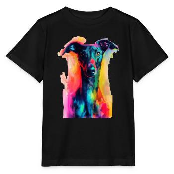 Windhund - Stanley/Stella Kinder T-Shirt MINI CREATOR  - Schwarz - Vorne - Mikhail (115cm)