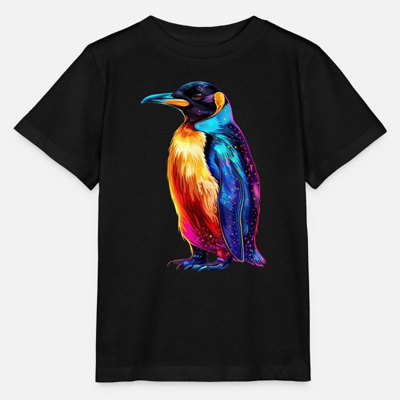 Pinguin - Stanley/Stella Kinder T-Shirt MINI CREATOR  - Schwarz