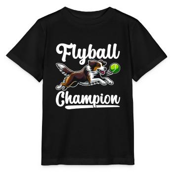 Flyball Sports canins - T-shirt bio MINI CREATOR Stanley/Stella Enfant - noir - Devant - Mikhail (115cm)