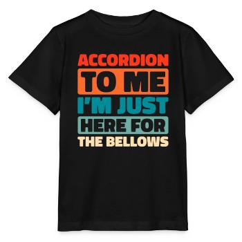 Akkordeon - Stanley/Stella Kinder T-Shirt MINI CREATOR  - Schwarz - Vorne - Mikhail (115cm)