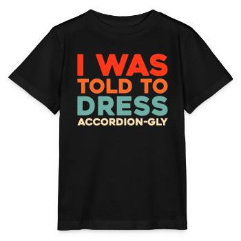 Accordéon - T-shirt bio MINI CREATOR Stanley/Stella Enfant - noir - Devant - Mikhail (115cm)