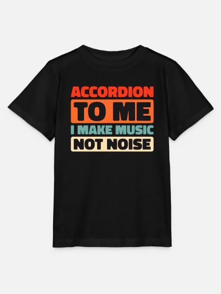 Akkordeon - Stanley/Stella Kinder T-Shirt MINI CREATOR  - Schwarz