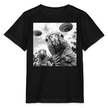 Sittiche - Stanley/Stella Kinder T-Shirt MINI CREATOR  - Schwarz - Vorne - Mikhail (115cm)