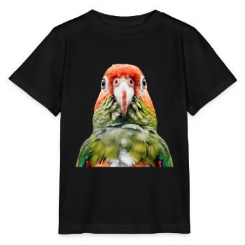 Sittiche - Stanley/Stella Kinder T-Shirt MINI CREATOR  - Schwarz - Vorne - Mikhail (115cm)