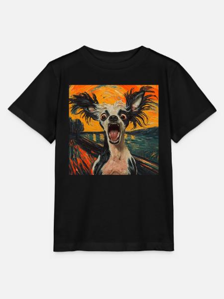 Chinesischer Schopfhund - Stanley/Stella Kinder T-Shirt MINI CREATOR  - Schwarz