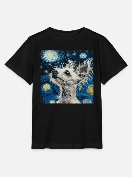 Chinesischer Schopfhund - Stanley/Stella Kinder T-Shirt MINI CREATOR  - Schwarz