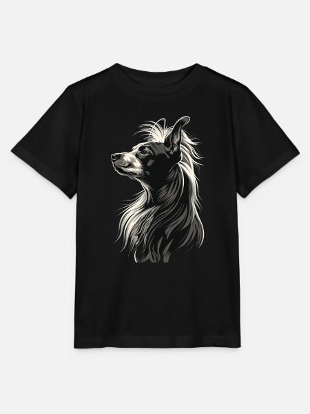 Chinesischer Schopfhund - Stanley/Stella Kinder T-Shirt MINI CREATOR - Schwarz
