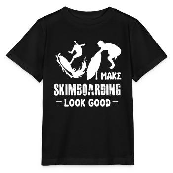 I Make Skimboarding Look Good - Stanley/Stella MINI CREATOR Kids’ T-Shirt - black - Front - Mikhail (115cm)