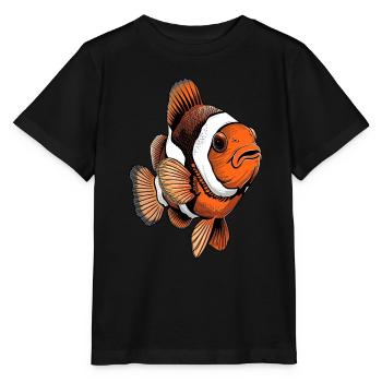 Clownfisch - Stanley/Stella Kinder T-Shirt MINI CREATOR  - Schwarz - Vorne - Mikhail (115cm)