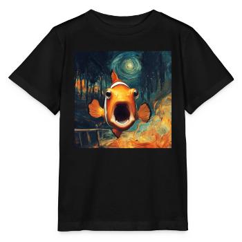 Clownfisch - Stanley/Stella Kinder T-Shirt MINI CREATOR  - Schwarz - Vorne - Mikhail (115cm)