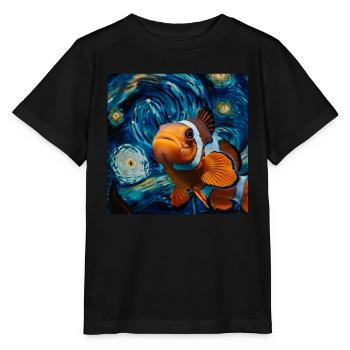 Clownfisch - Stanley/Stella Kinder T-Shirt MINI CREATOR  - Schwarz - Vorne - Mikhail (115cm)