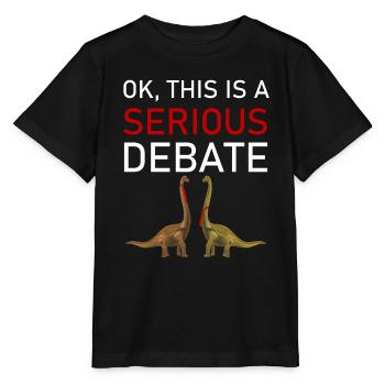 Dino Tie Business Meme Funny Saying Outfit - Stanley/Stella MINI CREATOR Kids’ T-Shirt - black - Front - Mikhail (115cm)